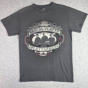 Y2K Rascal Flats 2011 Flattsfest T-shirt Promo Concert Tour Adult Small Band Tee